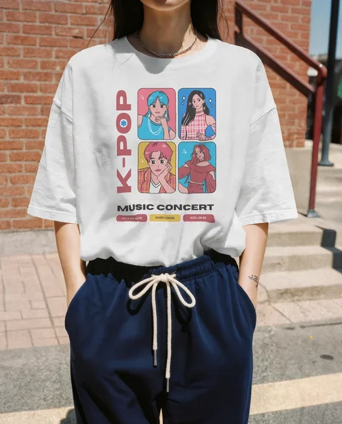 Stylish Mockup of a T-Shirt in Urban Setting