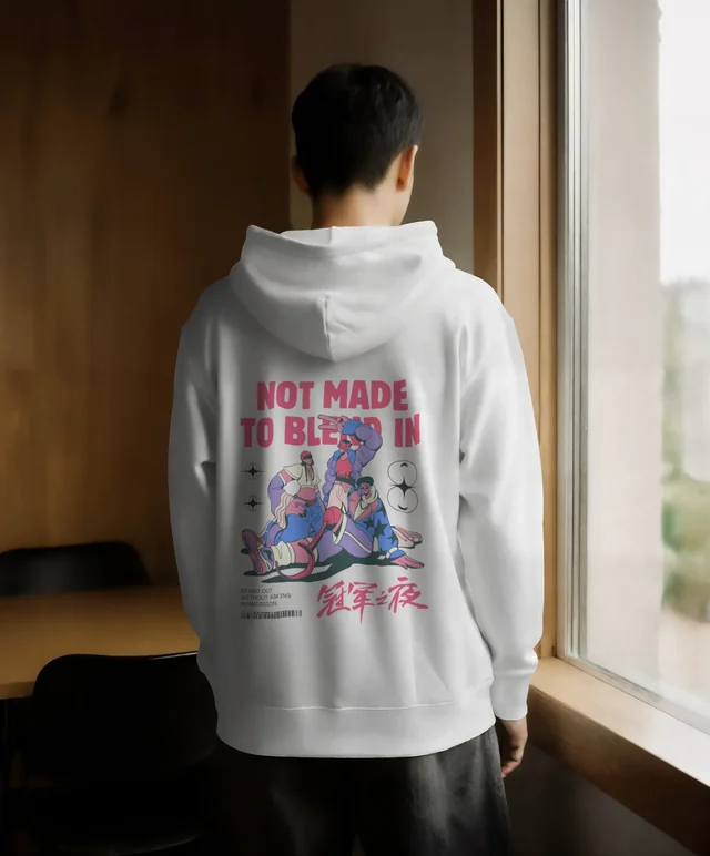 Cozy Hoodie Mockup in a Modern Minimalist Interior