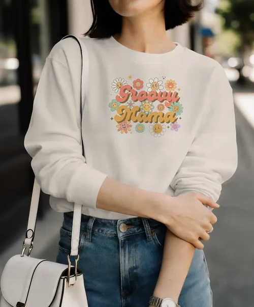 Stylish Mockup of a Woman in a Cozy Sweatshirt