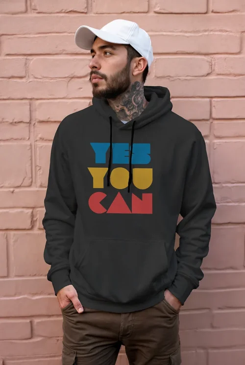 Stylish Hoodie Mockup Against Textured Pastel Pink Background