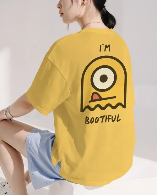 Stylish Mockup of T-Shirt on Young Woman