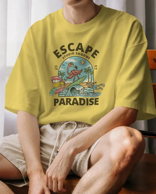 Casual T-Shirt Mockup for Young Adults