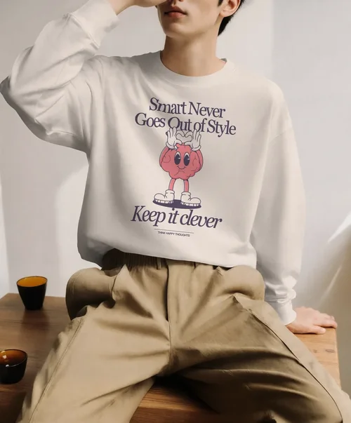 Stylish Mockup of a Casual Sweatshirt for Men