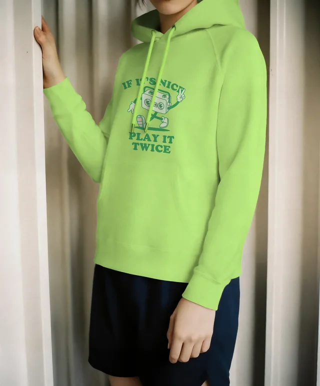 Stylish Hoodie Mockup for Casual Indoor Settings