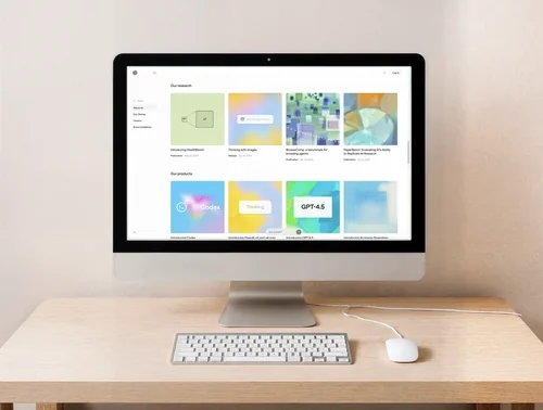 Modern iMac Mockup for Sleek Workspace Design