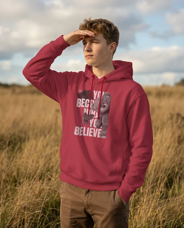 Stylish Hoodie Mockup in a Serene Outdoor Setting