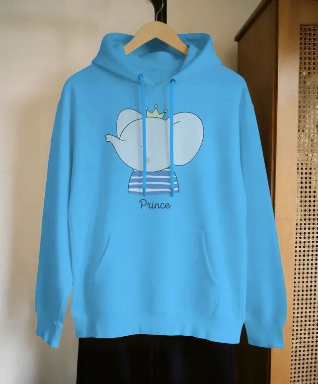 Stylish Hoodie Mockup on Wooden Hanger