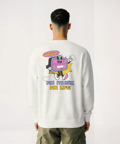 Minimalist Mockup of a Casual Sweatshirt Style