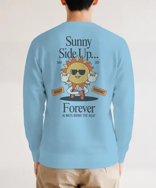 Stylish Mockup of a Fitted Sweatshirt for Young Adults