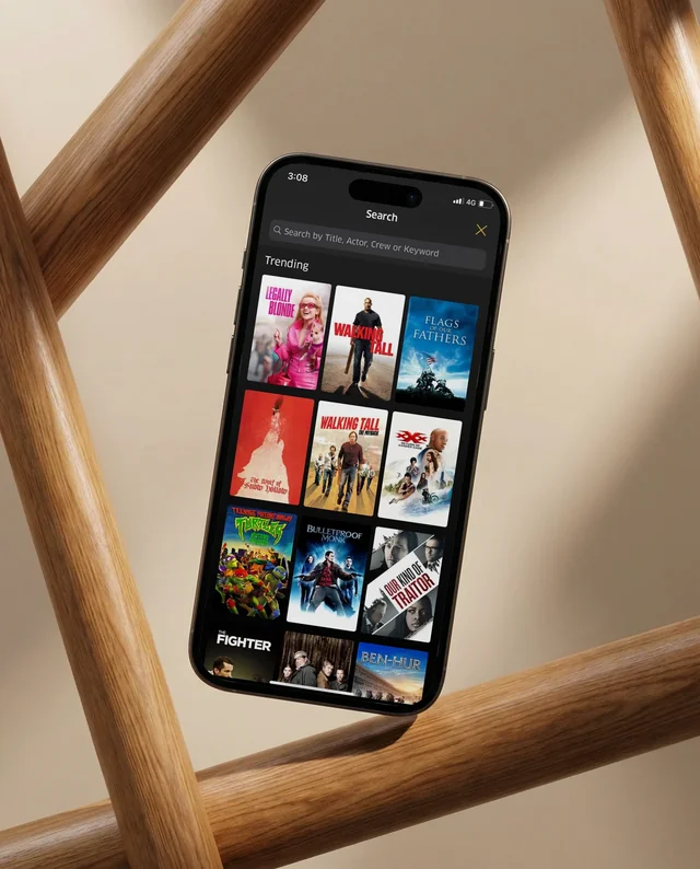 Minimalist iPhone Mockup with Natural Wooden Elements