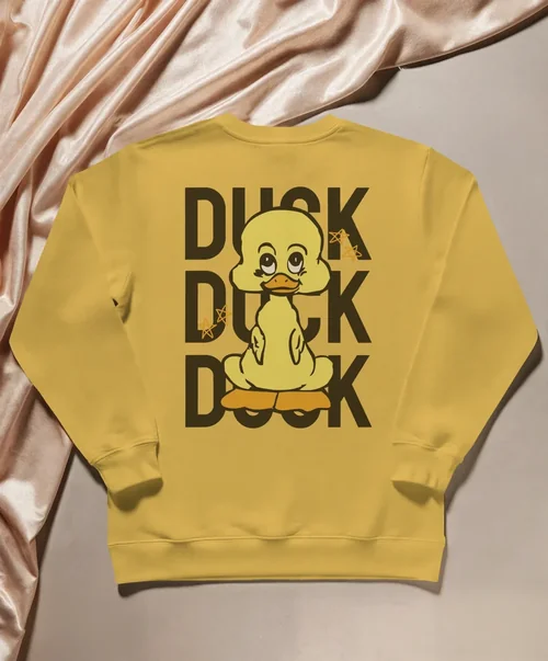 Elegant Sweatshirt Mockup on Satin Background