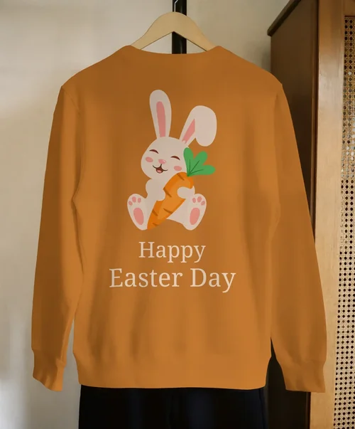 Elegant Mockup of a White Sweatshirt on Hanger