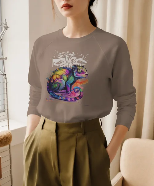 Stylish Sweatshirt Mockup in Modern Interior Setting