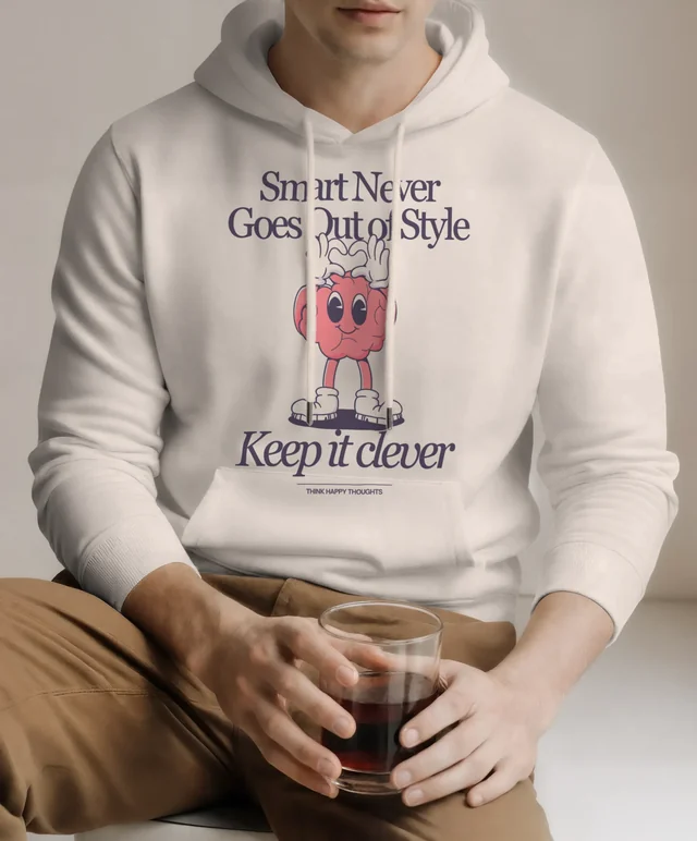 Stylish Hoodie Mockup in a Cozy Indoor Setting