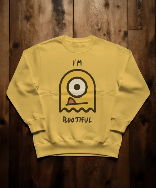 Stylish Mockup of a Classic White Sweatshirt