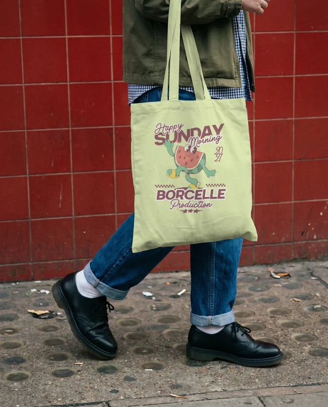 Stylish Urban Tote Bag Mockup for Casual Outfits