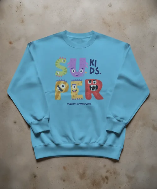 Pastel Pink Sweatshirt Mockup on Textured Concrete