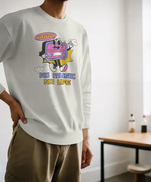 Stylish Mockup of a Casual Sweatshirt for Modern Looks