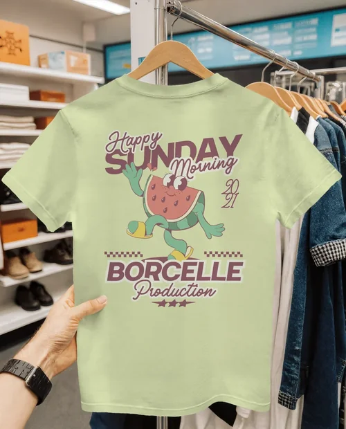 Minimalist T-Shirt Mockup for Retail Display