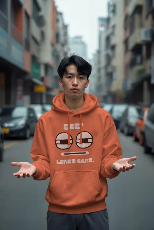 Urban Hoodie Mockup with Soft Background Colors