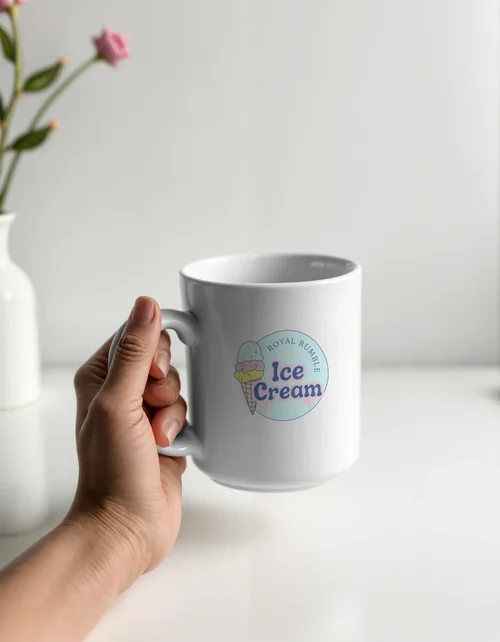 Modern Mug Mockup with Matte Finish and Clean White Background