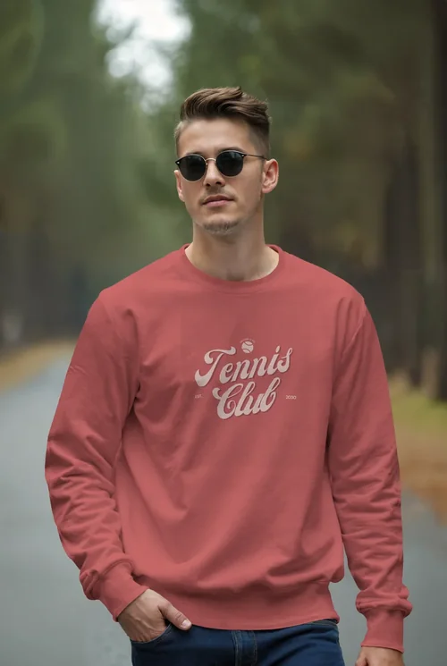 Stylish Mockup of a Young Man in a Sweatshirt