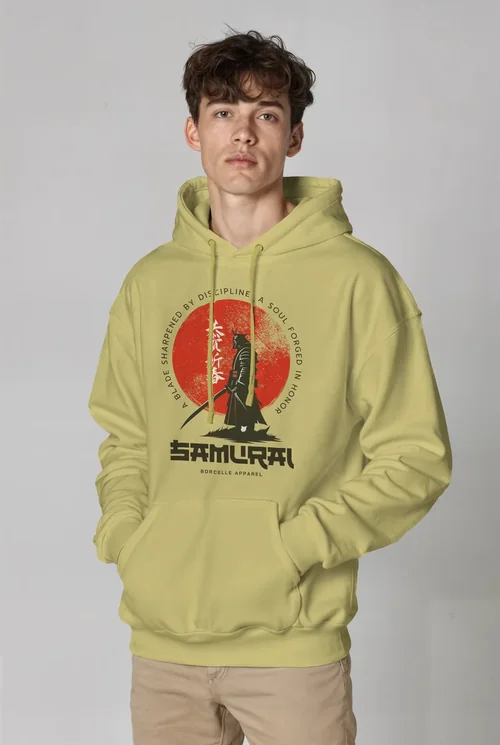 Modern Mockup of a Hoodie on Light Gray Background