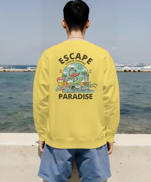 Stylish Mockup of Young Man in Casual Sweatshirt