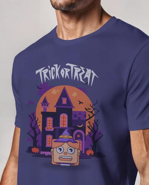 Stylish T-Shirt Mockup Featuring Male Model Close-Up