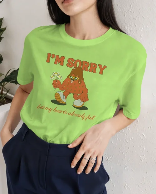 Stylish T-Shirt Mockup of a Young Woman in Minimalist Space