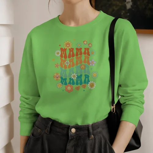 Stylish Mockup of a Young Woman in a Sweatshirt