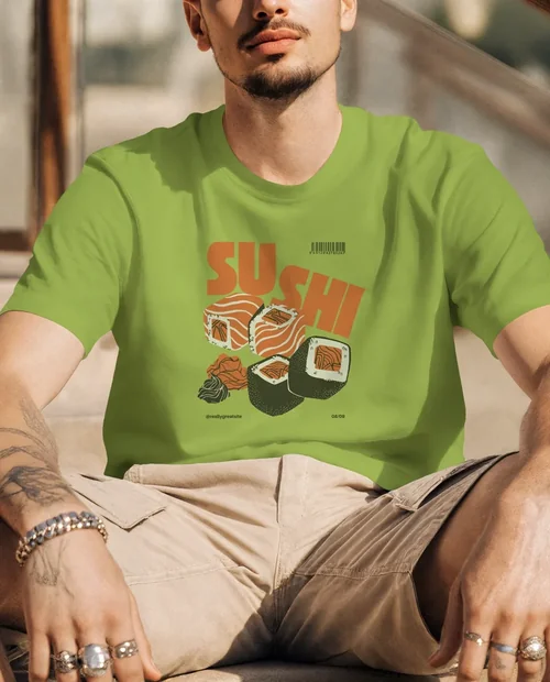 Stylish Mockup of a Young Man in a T-Shirt Outdoors