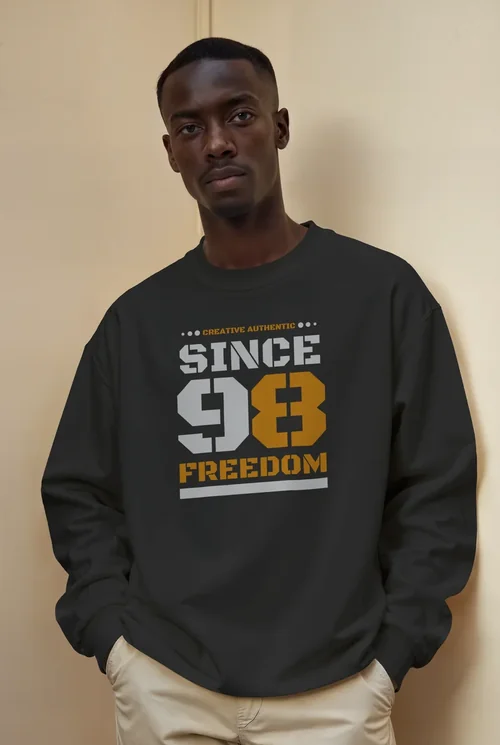 Stylish Mockup of a Young Male in a Sweatshirt