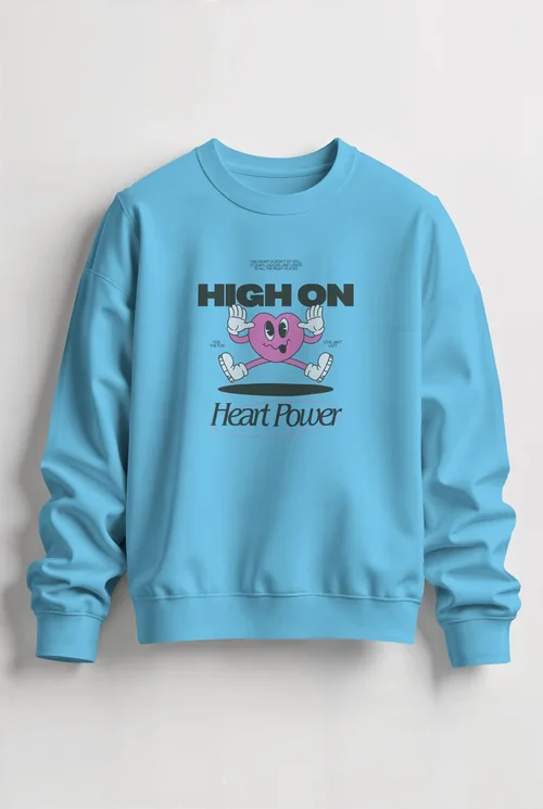 Stylish Mockup of a Relaxed Fit White Sweatshirt