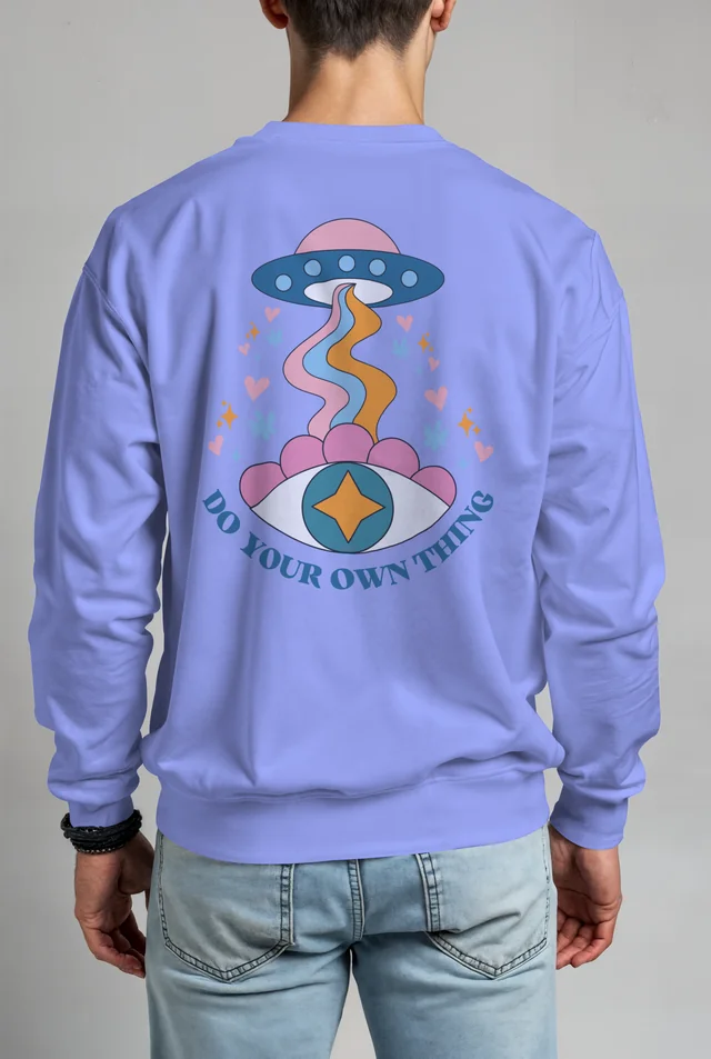 Stylish Mockup of a Young Male in a Sweatshirt