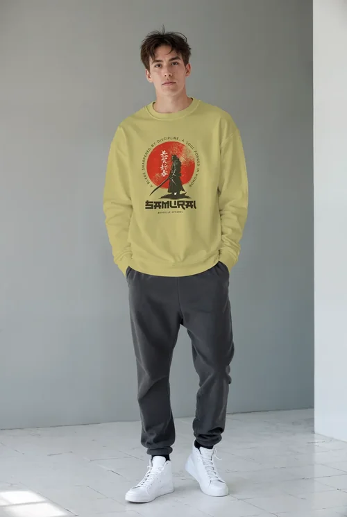 Stylish Mockup of a Young Man in a Sweatshirt