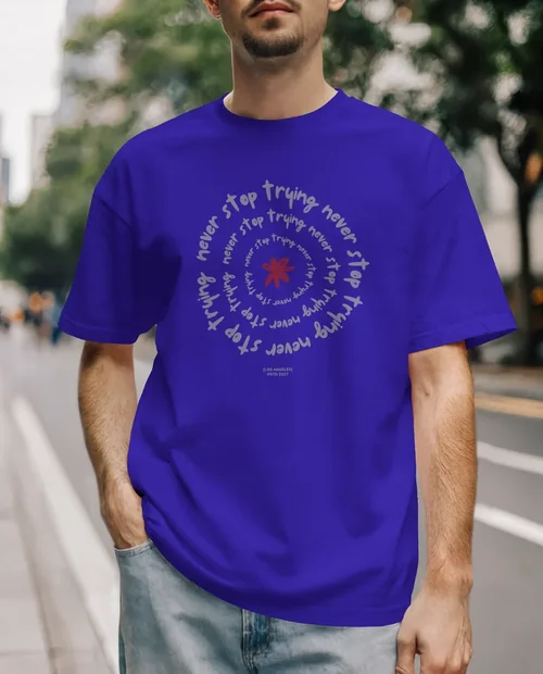 Stylish Mockup of a T-Shirt in Urban Setting