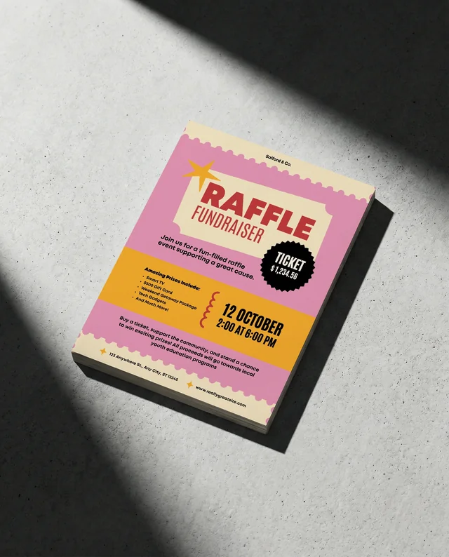 Minimalist Notebook Mockup on Light Gray Concrete Surface