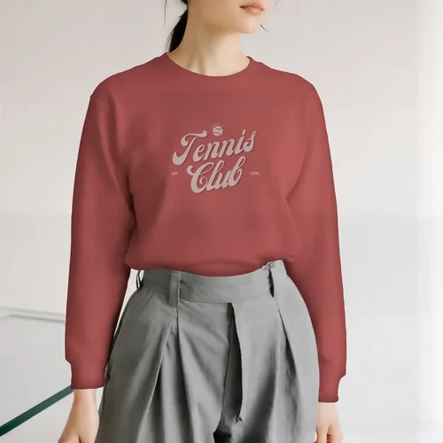 Stylish Mockup of a Cozy Sweatshirt in Minimalist Space