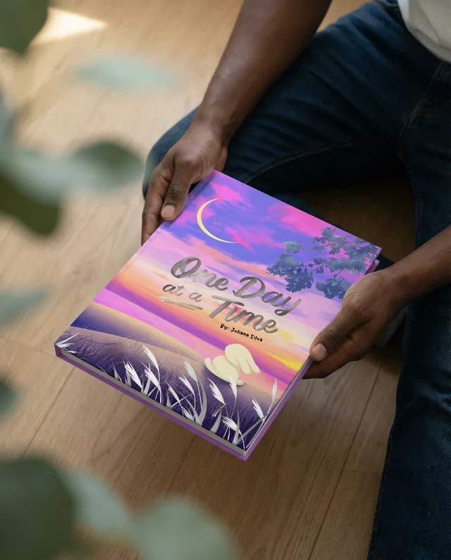 Cozy Mockup of a Person with a Book