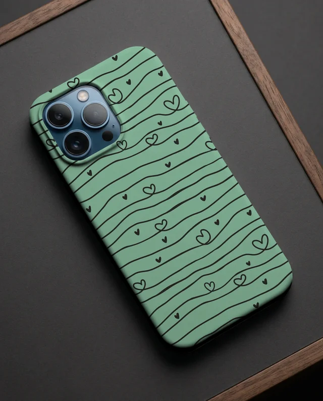 Sleek White Phone Cover Mockup on Dark Textured Surface