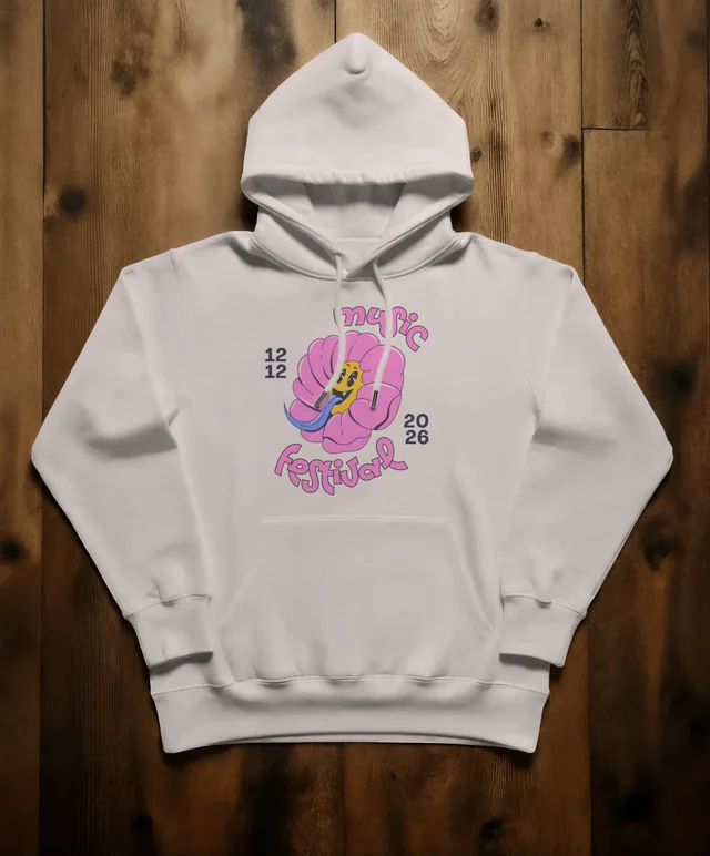 Stylish Mockup of a Classic White Hoodie