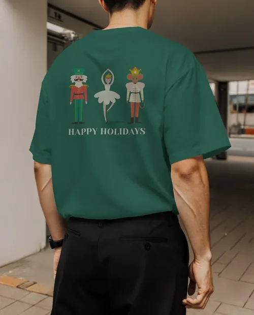 Stylish T-Shirt Mockup Featuring Casual Urban Fashion