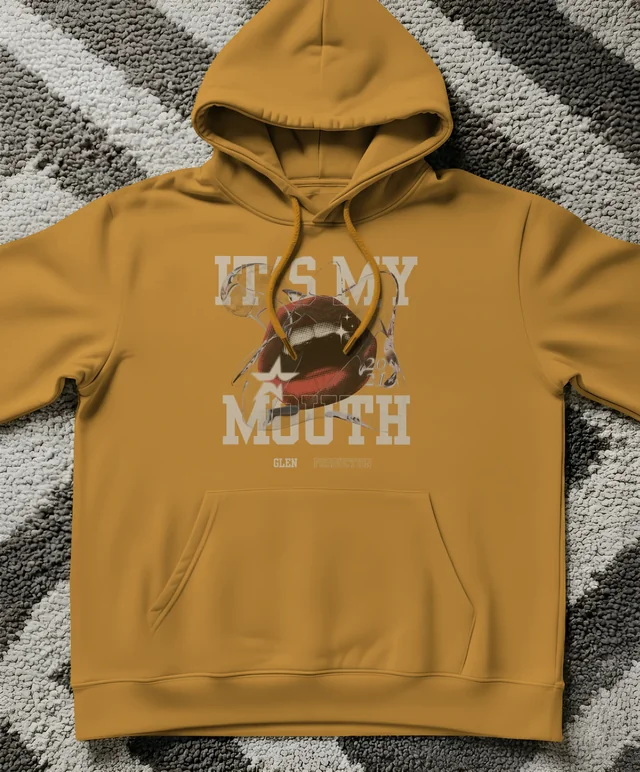 Stylish Light Gray Hoodie Mockup on Textured Rug