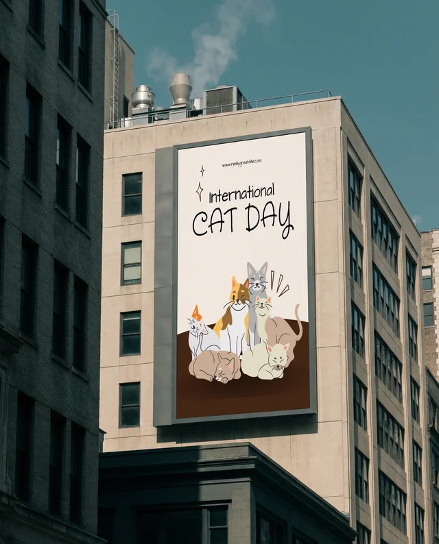 Urban Mockup with Billboard in Modern Cityscape