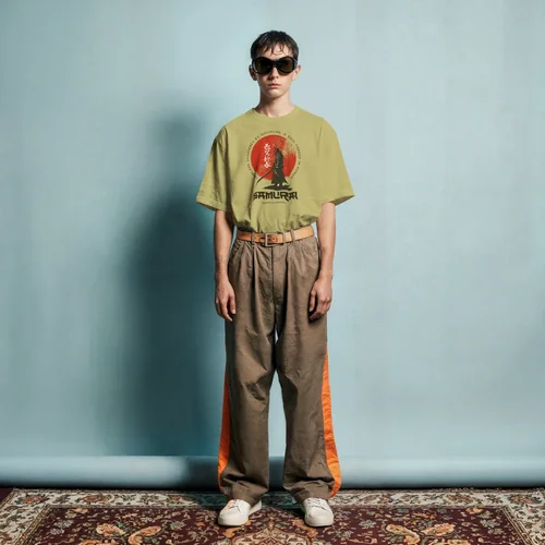 Stylish Mockup with Soft Blue Background and T-Shirt Colors