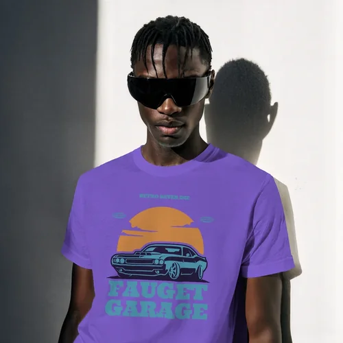 Stylish T-Shirt Mockup with Minimalist White Background