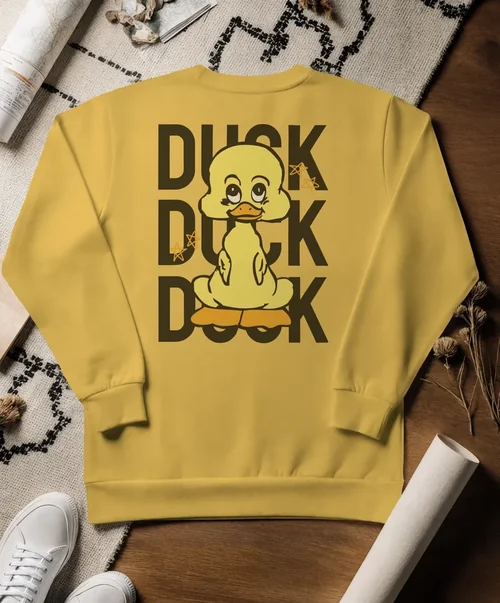 Stylish Mockup of a Cozy White Sweatshirt Flat Lay