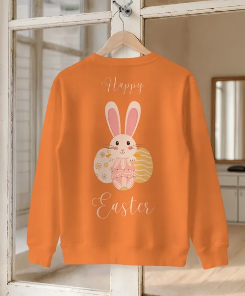 Stylish Mockup of a White Sweatshirt in Minimalist Space