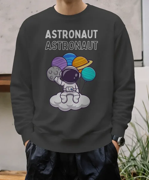 Casual Mockup of Young Man in Stylish Sweatshirt